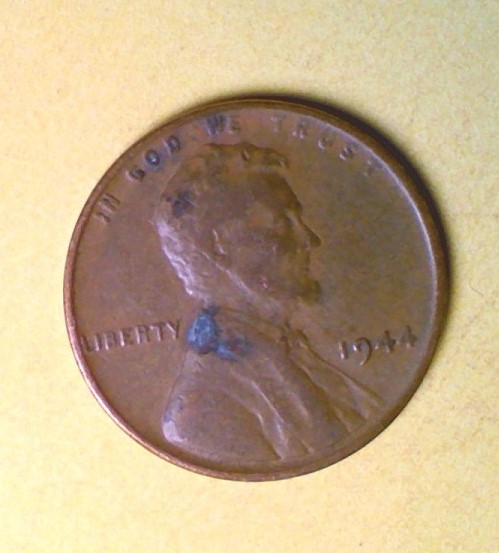 1944-Penny-With-Strike-Thru-Possible-On-Reverse