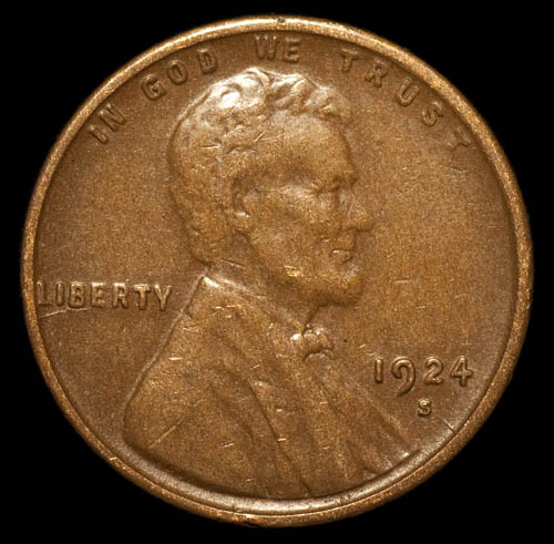 Two-1924-S-Lincoln-Cents-With-Matching-Obverse-Die-Cracks