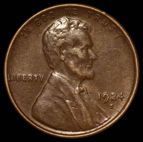Two-1924-S-Lincoln-Cents-With-Matching-Obverse-Die-Cracks