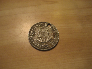 Coin/Token-From-Battle-Ground,-Ind.need-Help-Identifying.-Id:-Customized-Tourist-Token