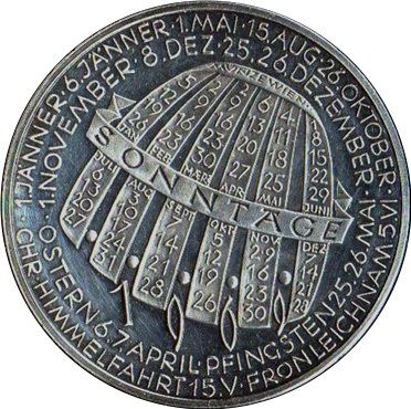 Austrian-Medal-?--1969-With-All-Months-And-Some-Dates