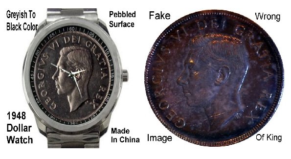 Pictorial-Of-Fake-/-Suspect-1948-Canada-Silver-Dollar