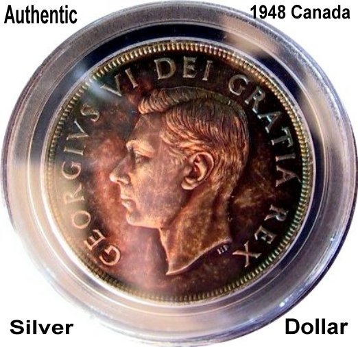 Pictorial-Of-Fake-/-Suspect-1948-Canada-Silver-Dollar