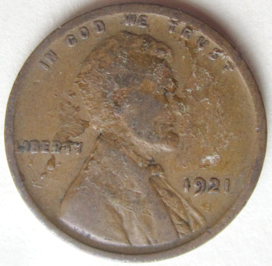 Another-1921-Lincoln-Wheatie---Extra-Metal-On-Obverse