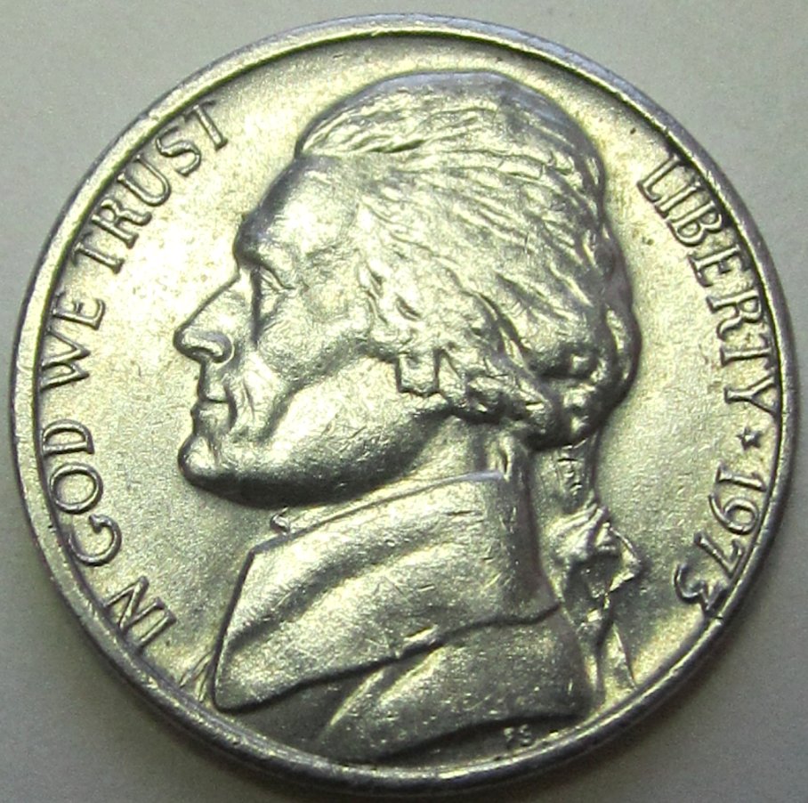 1973-Jefferson-Nickel-Circulated-With-Decent-Steps