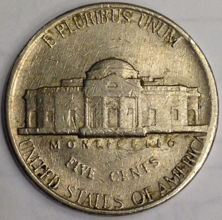 1981-P-Jefferson-Nickel---Misaligned-Die