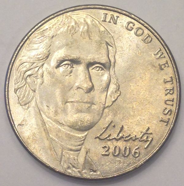 2006-D-Jefferson-Nickel---Grease-Error-On-Mintmark?