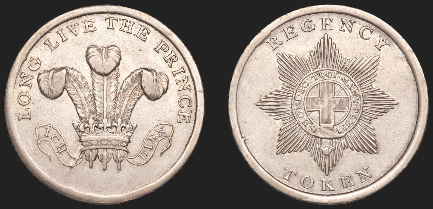 Very-Rare-Silver-Prince-Of-Wales-Three-Shillings-Token