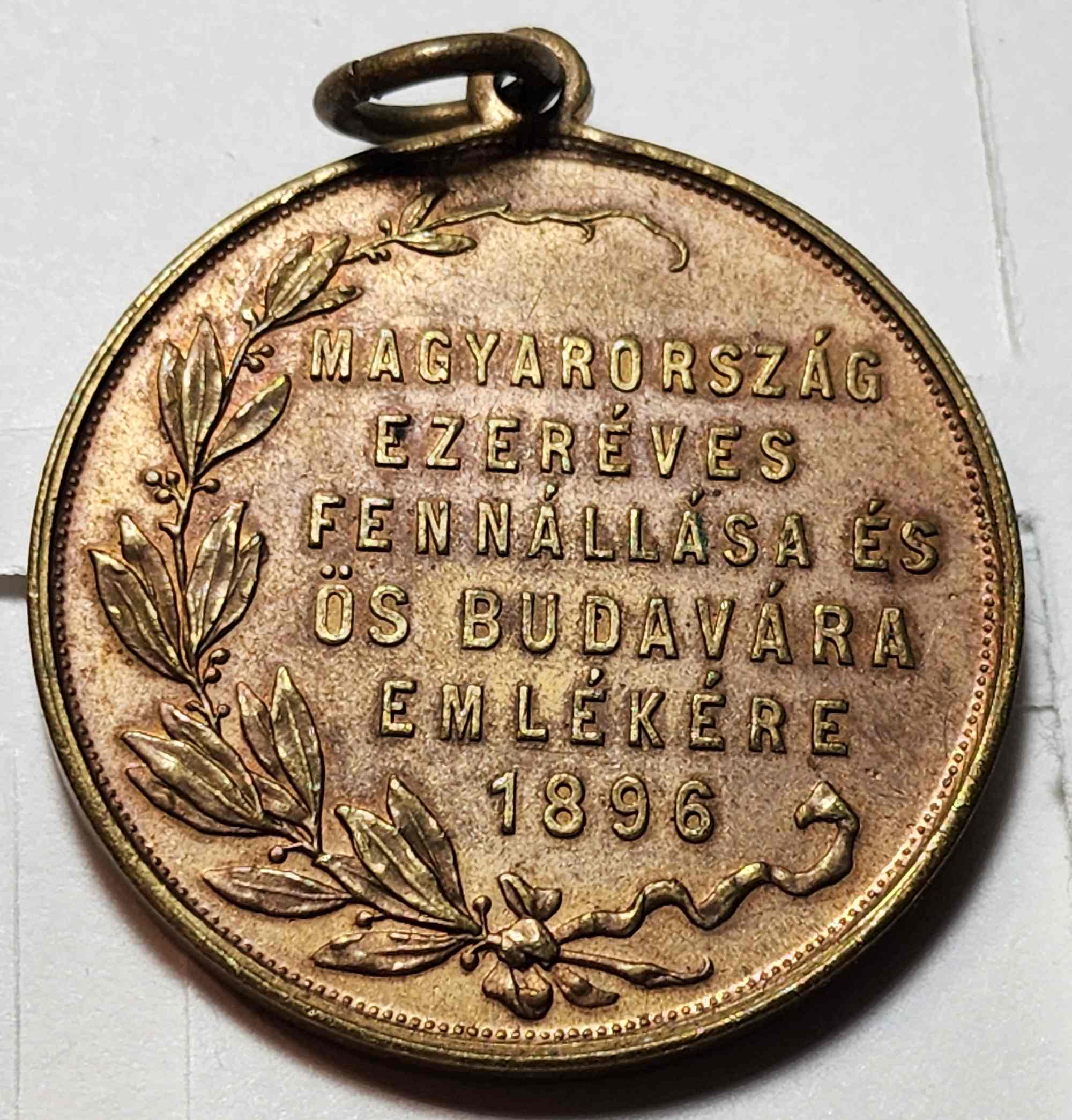 1896-Hungary-Medal---Millenium-Celebration