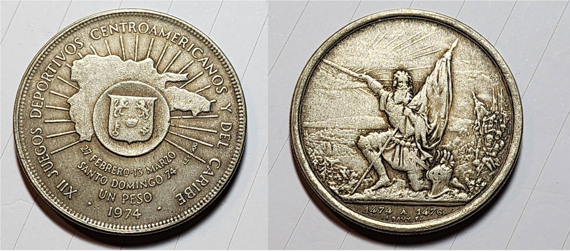 Strange-Dominican-Peso?-Id:-Modern-Fantasy-Of-St-Gallen-Shooting-Medal-And-Domincan-Peso