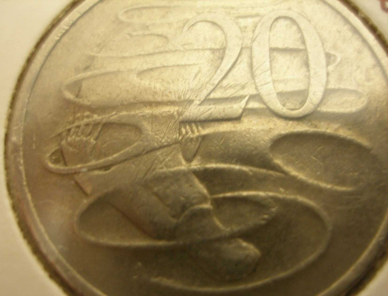 Australian-1981-Error-20c-Coin.-[unfortunately-Not]