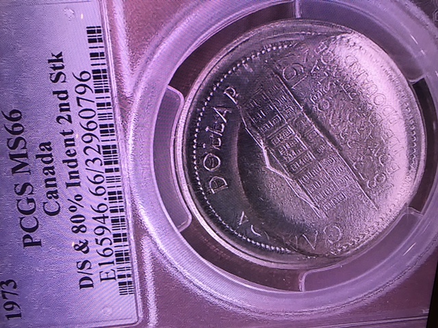 1973-Nickel-Dollar-80%-Indent-Strike-PCGS-MS-66