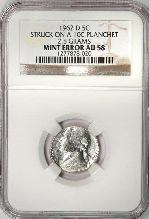 1956-P-Jefferson-Nickel-Peeled-Planchet-Or-Defective-Planchet?