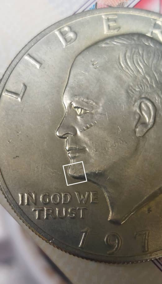 What's-That-Letter-'Z'-Doing-There-On-A-1971-S-Eisenhower-Silver-Dollar-Coin?