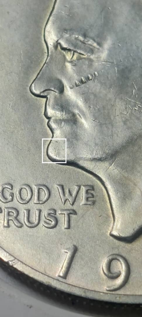 What's-That-Letter-'Z'-Doing-There-On-A-1971-S-Eisenhower-Silver-Dollar-Coin?
