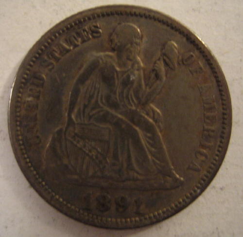 1891-Seated-Dime
