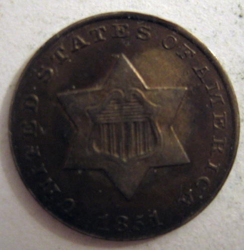 1851-3-Cent-Silver