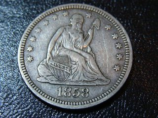 1858-Seated-Liberty-Quarter
