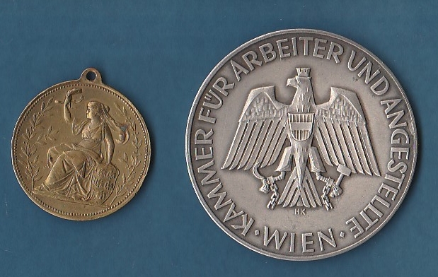 Big-Silver-Medal-Plus-Bronze-Medallion-Maybe-Austrian-Any-Ideas?