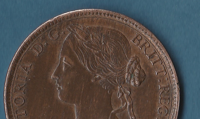 UK-Great-Britan-1860-Penny-Variety-ID-?