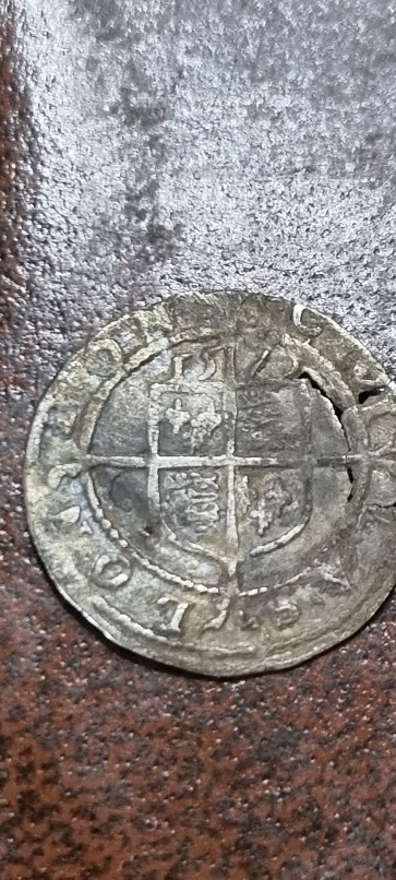 Elizabeth-1,1573-Silver-Hammered-Coin-,-Three-Halfpence-?