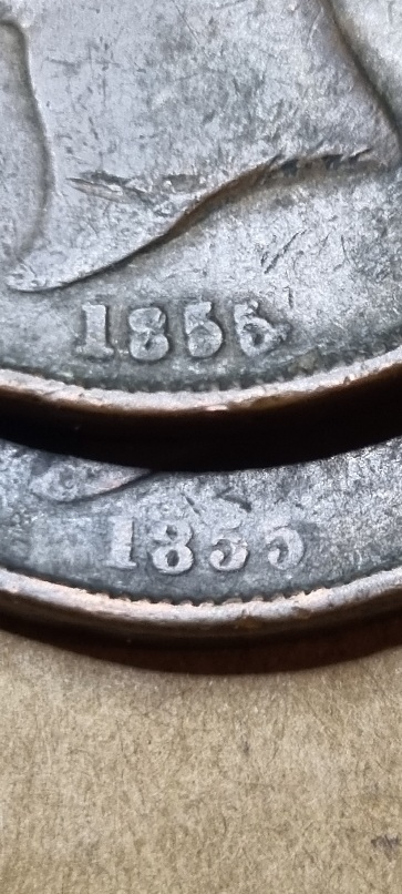 1855-Queen-Victoria-Penny-Strange-Date-Varieties