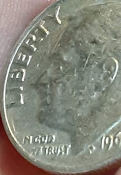 1966-Dime-With-5-On-The-Cheek....