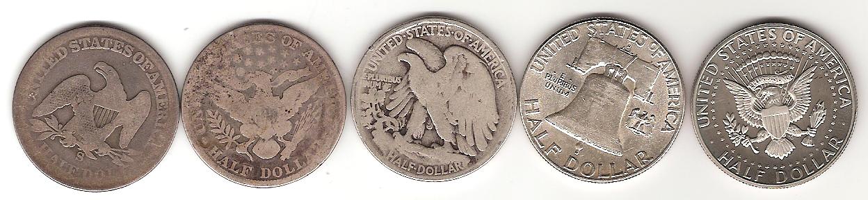 Half-Dollar-Fun-Finds,-Out-Of-Stored-Coins