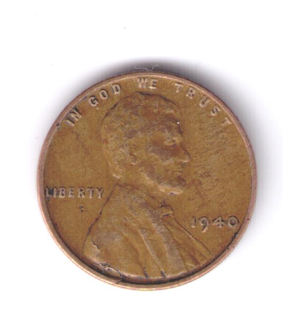 1940-P-Lincoln,-Die-Breaks,-Three-On-The-Same-Coin,-New-Photo