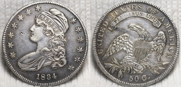 1834-Capped-Bust-Half-Previous-Cleaning---What-Grade?