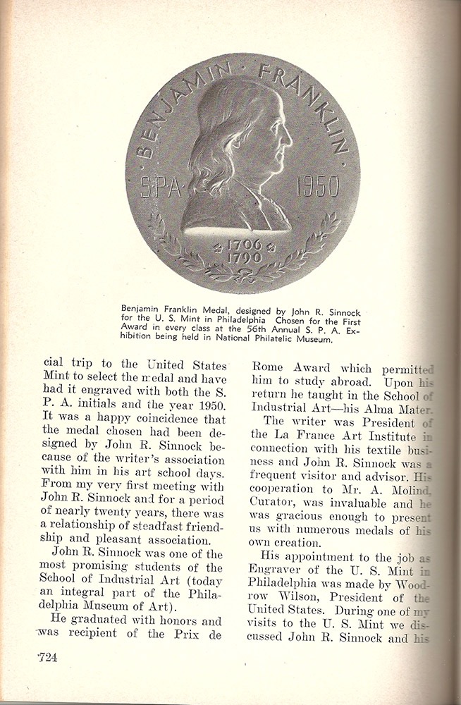 1932-33-John-Sinnock-US-Mint-Benjamin-Franklin-Bronze-Medal