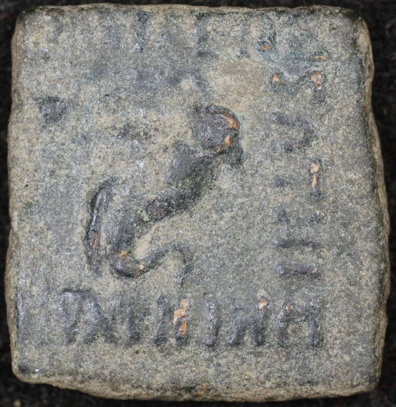 Menander-Square-Copper-Coin-Indo-Greek-/-Greco-Bactrian-?