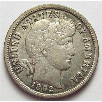 1892-Barber-Dime-Grade-Sought