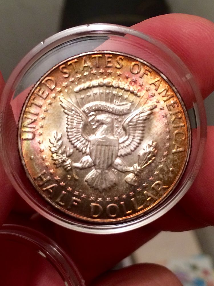 1964-Toned-Kennedy-Half-Dollars