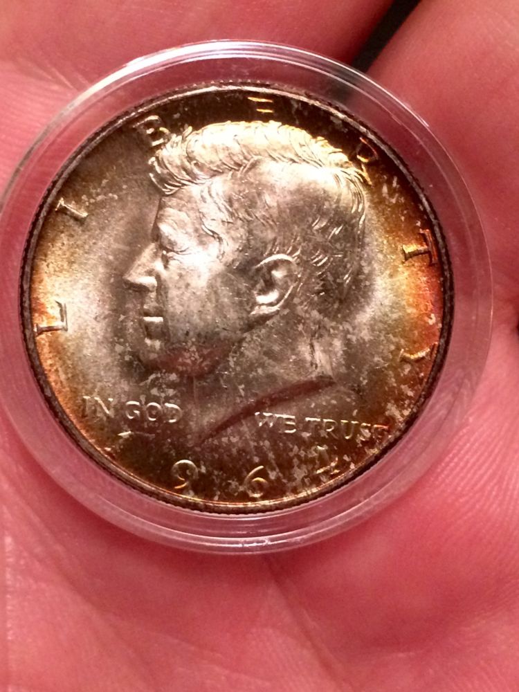 1964-Toned-Kennedy-Half-Dollars