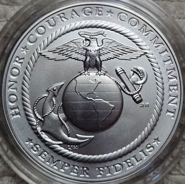 US-Marines-One-Ounce-Silver-Medal-Becomes-Semper-Fidelis-On-September-11