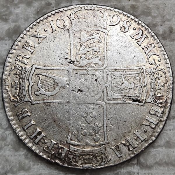 1698-King-William-III-½-Crown