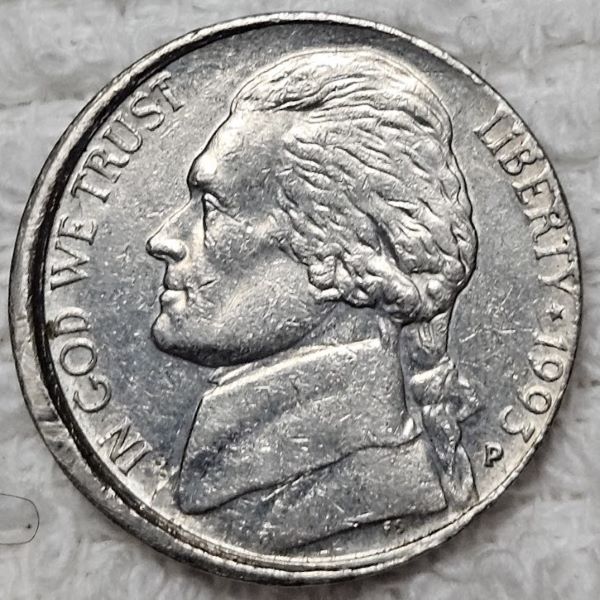 1993-P-Jefferson-Nickel---Mad-+-Partial-Collar-Strike