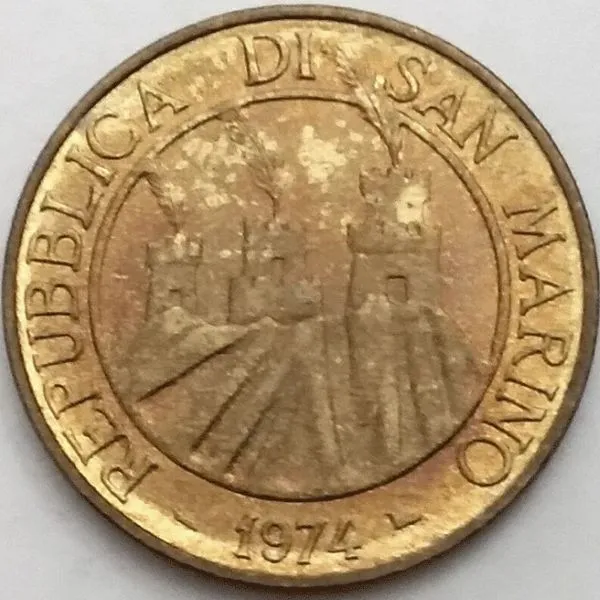 1974-San-Marino-20-Lire,-PCGS-MS-67,-San-Marino,-Lobster