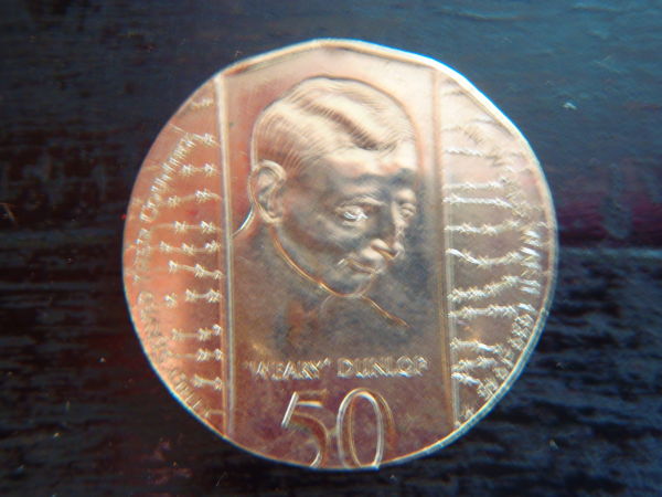 Error-Coin-1995-Weary-Dunlop-50c-Stamped-Onto-20c-Piece