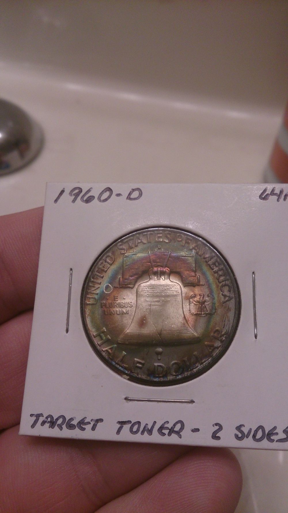 Got-A-Beautiful-Toned-1960-D-Benjamin-Half-At-The-Coin-Show