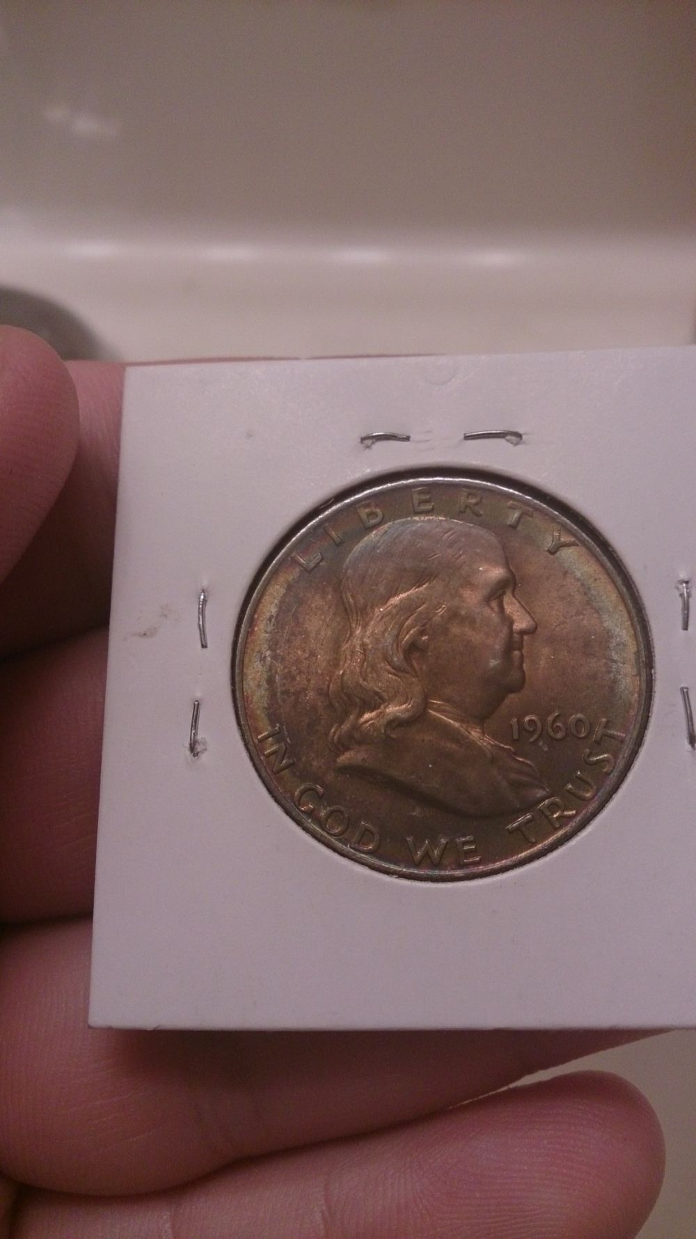 Got-A-Beautiful-Toned-1960-D-Benjamin-Half-At-The-Coin-Show