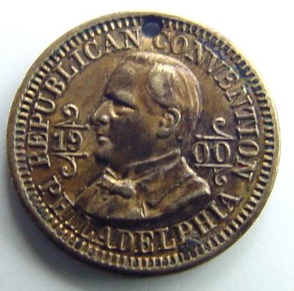 1900-Republican-Convention-Mckinley-Token