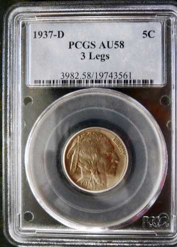 1937-D-'3-Legs'-PCGS-AU-58-Value?