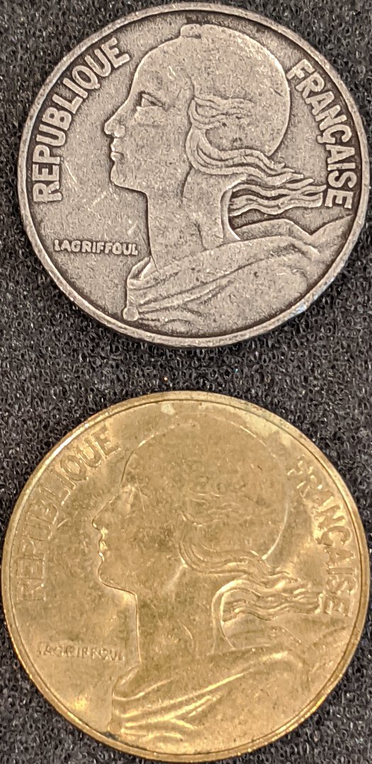 Aluminum-Planchet-France-1977-20-Centimes