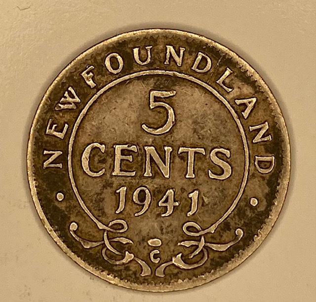 1941-Newfoundland-5-Cent