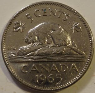 Canadian-Nickel---1965-Large-Beads?