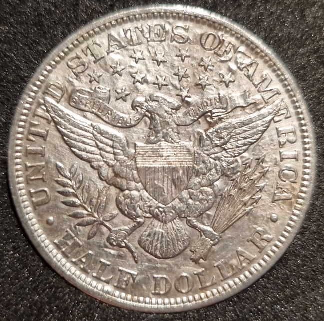1892-Barber-Half-Dollar.-Interesting-Piece,-Probably-Counterfeit.