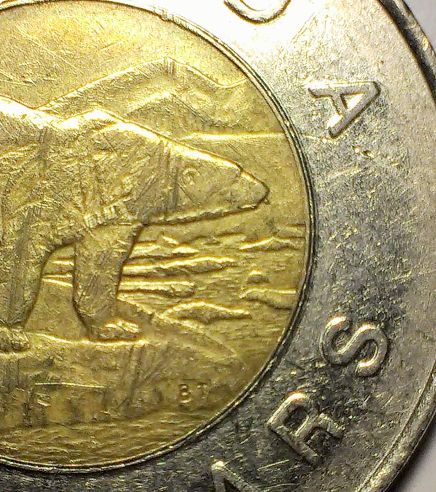 1996-Horned-Polar-Bear-Die-Break-$2-Coin