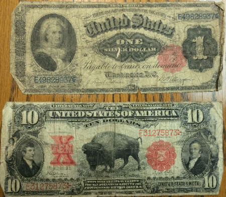 19th-And-20th-Century-Banknotes,-Silver-And-Gold-Coins
